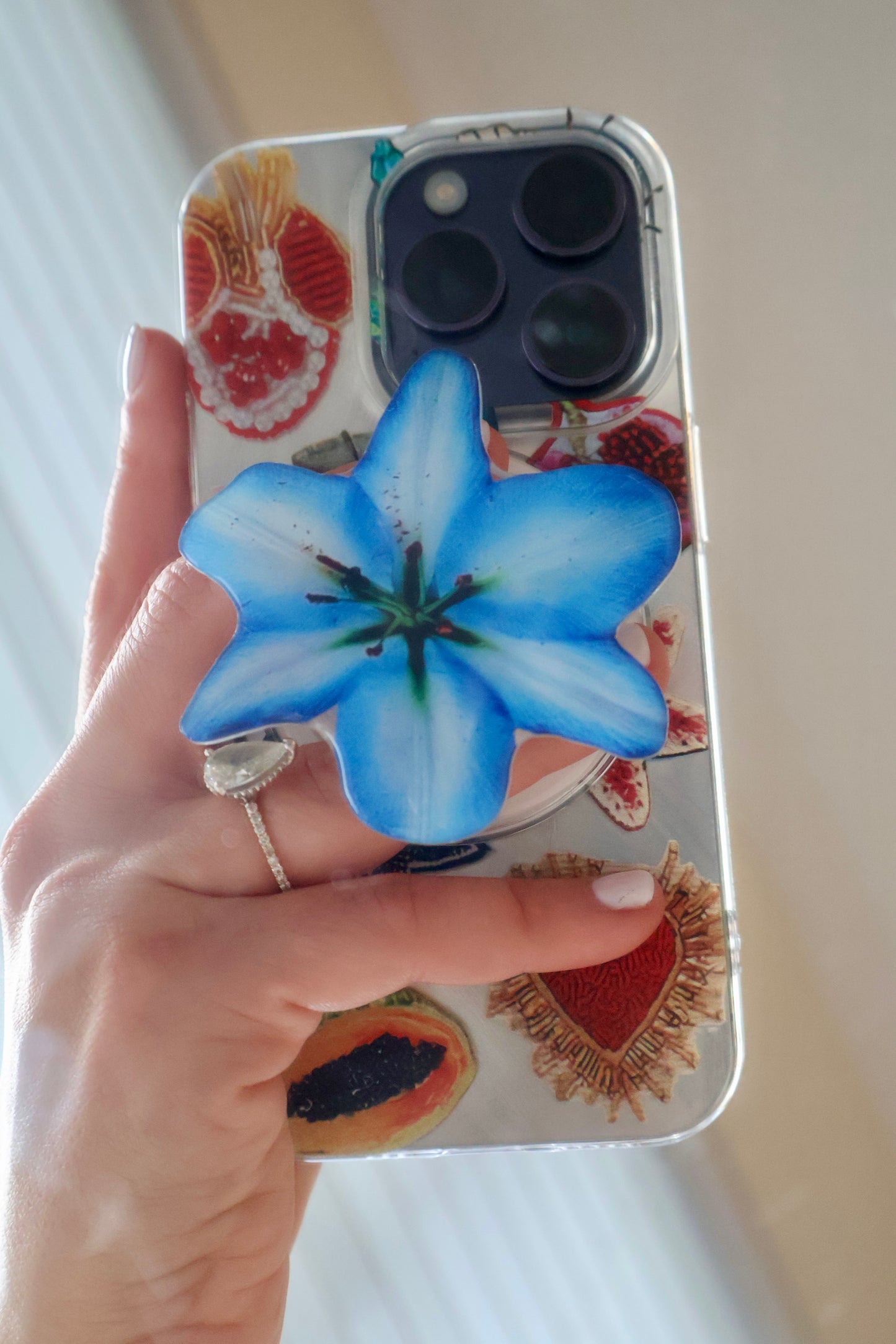 Ocean Blue Orchid Magsafe Grip