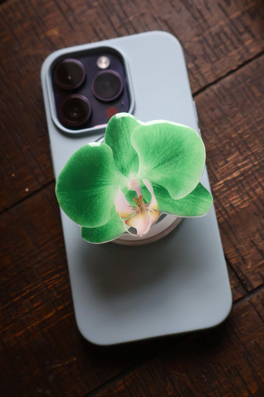 Green Matcha Orchid Magsafe Grip